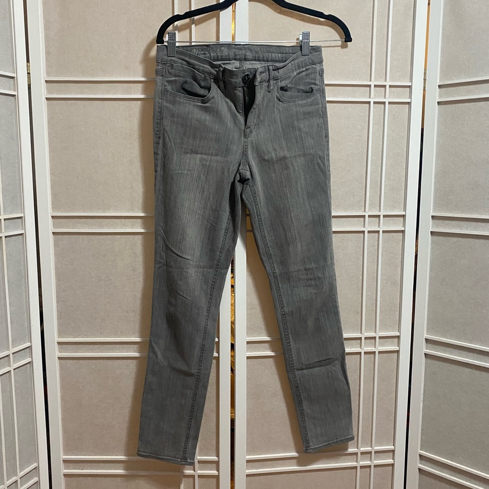 Madewell Skinny Ankle grey jeans 28